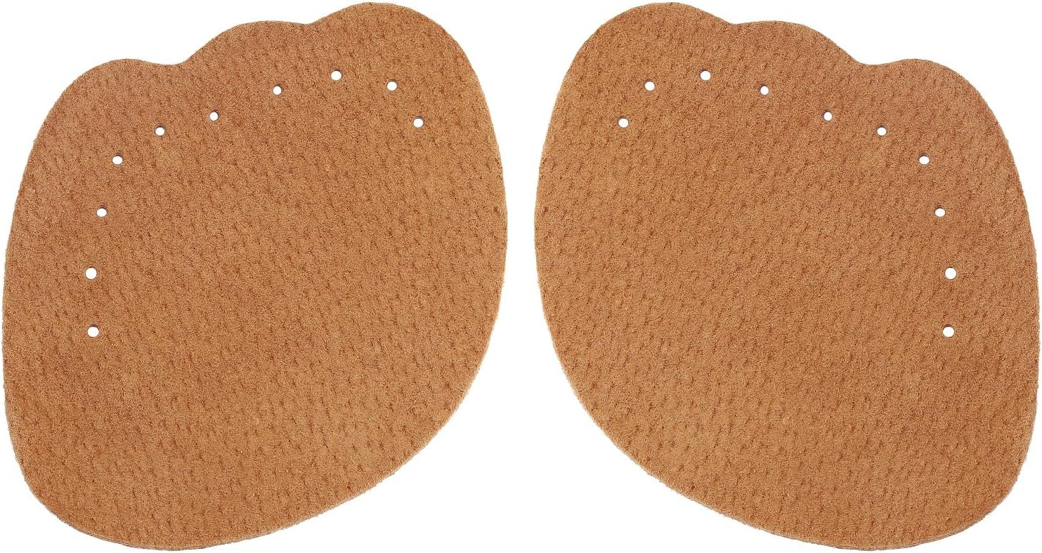2 Pair Metatarsal Pads for Sandals | Pigskin Weight Shifting High Heel Inserts for Women | Ball of Foot Anti-Slip Comfort Pads Invisible Self-Adhesive Forefoot Shoe Insoles