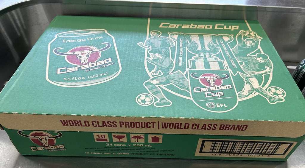 The Original Packaging & Original Formula Carabao Energy Drink 8.5 fl oz (250ml) Product of Thailand. - (pack of 24)