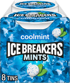 ICE BREAKERS Coolmint Sugar Free Mints Tins, 1.5 oz (8 Count)