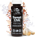 Pretty Thai Sweet Chili Sauce, Gluten Free Certified Non-GMO Authentic Vegan Stir Fry, BBQ Condiment, Dipping Sauce, Rice Seasoning, 100% Natural
