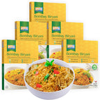 Ashoka Heat & Eat Rice 1932, Vegan Biryani Rice, All-Natural Instant Meals, Bombay Biryani, Kosher Certified Portable Lunch, Made from Aged Basmati Rice, Gluten-Free, No Preservatives, Pack of 5