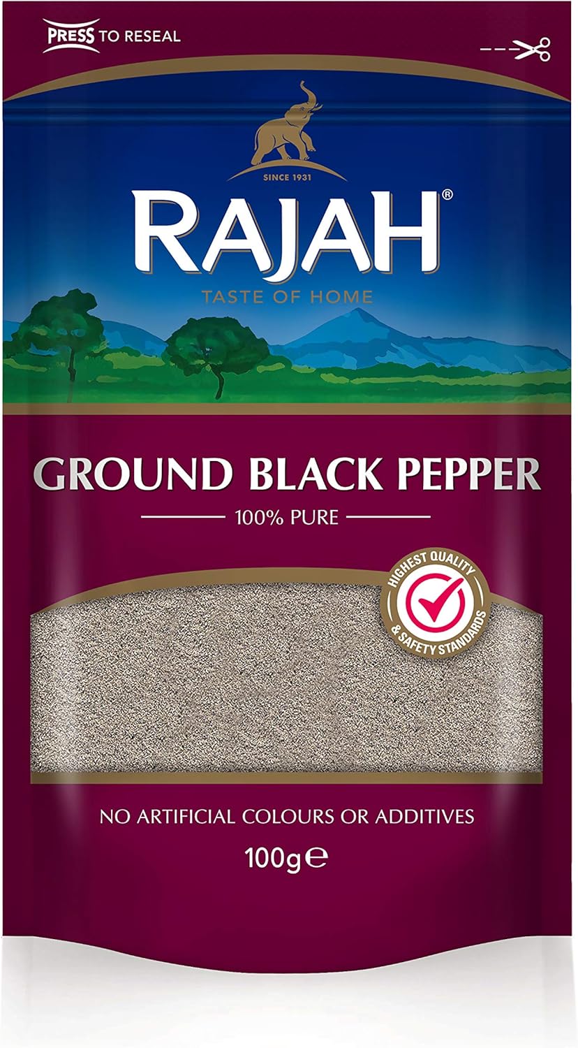 Rajah Pepper Black Ground Pkt 100G