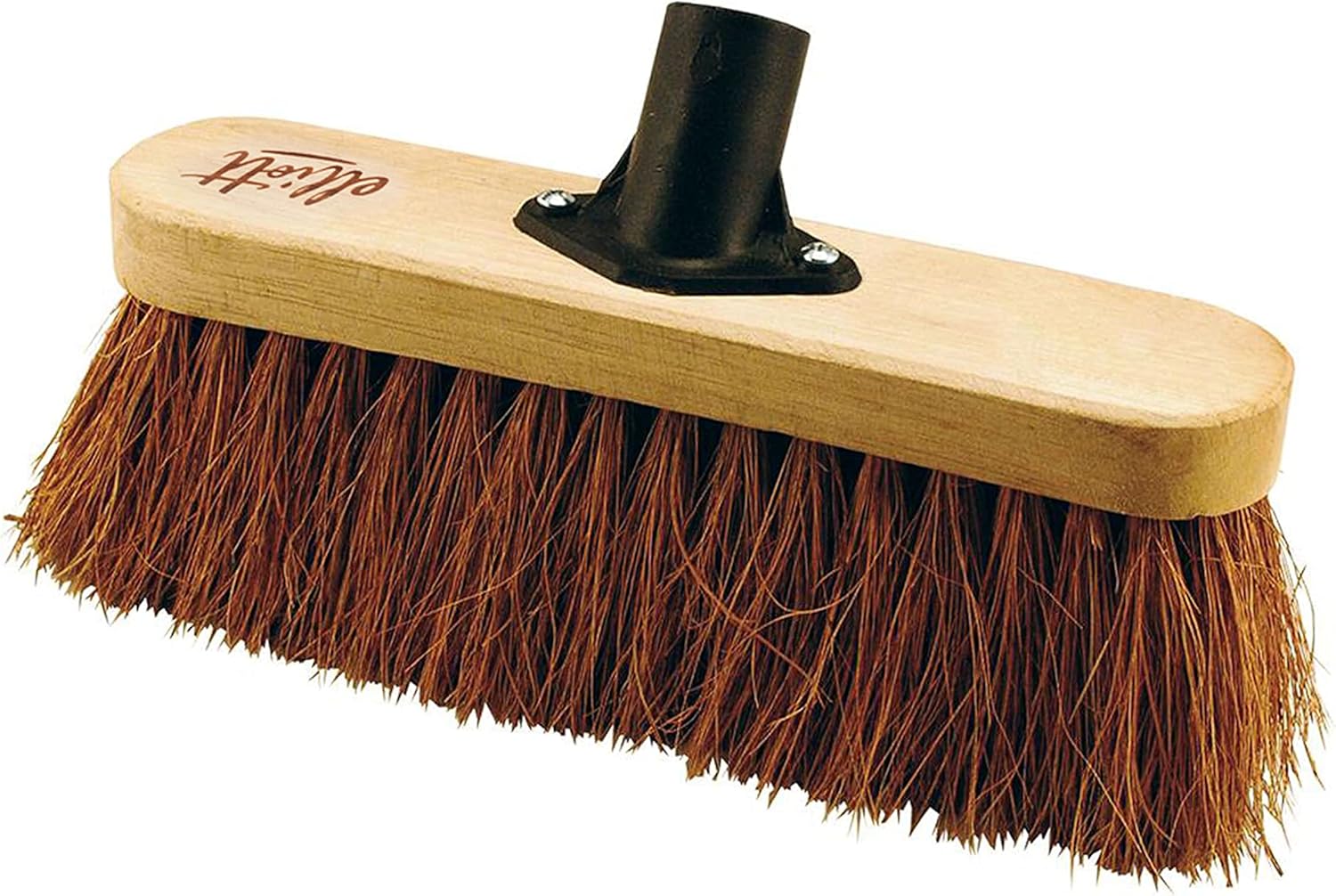Elliott 25 cm Natural Coconut Fibre FSC Certified Broom Head Replacement with Stiff Bristles – Heavy Duty, Ideal for Indoor use, Homes, Kitchens and Spring Cleaning, Brown