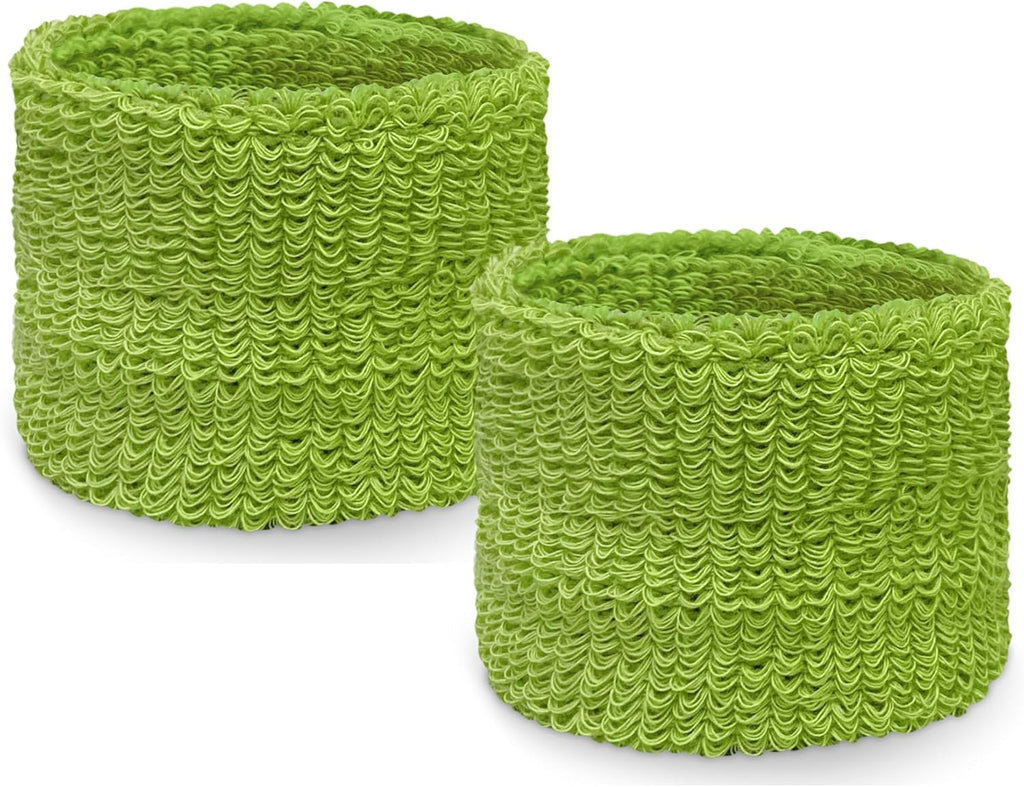 Couver Unisex Youth Kids Cotton Terry Wrist Bands/Wristbands for Event use (1 Pair)