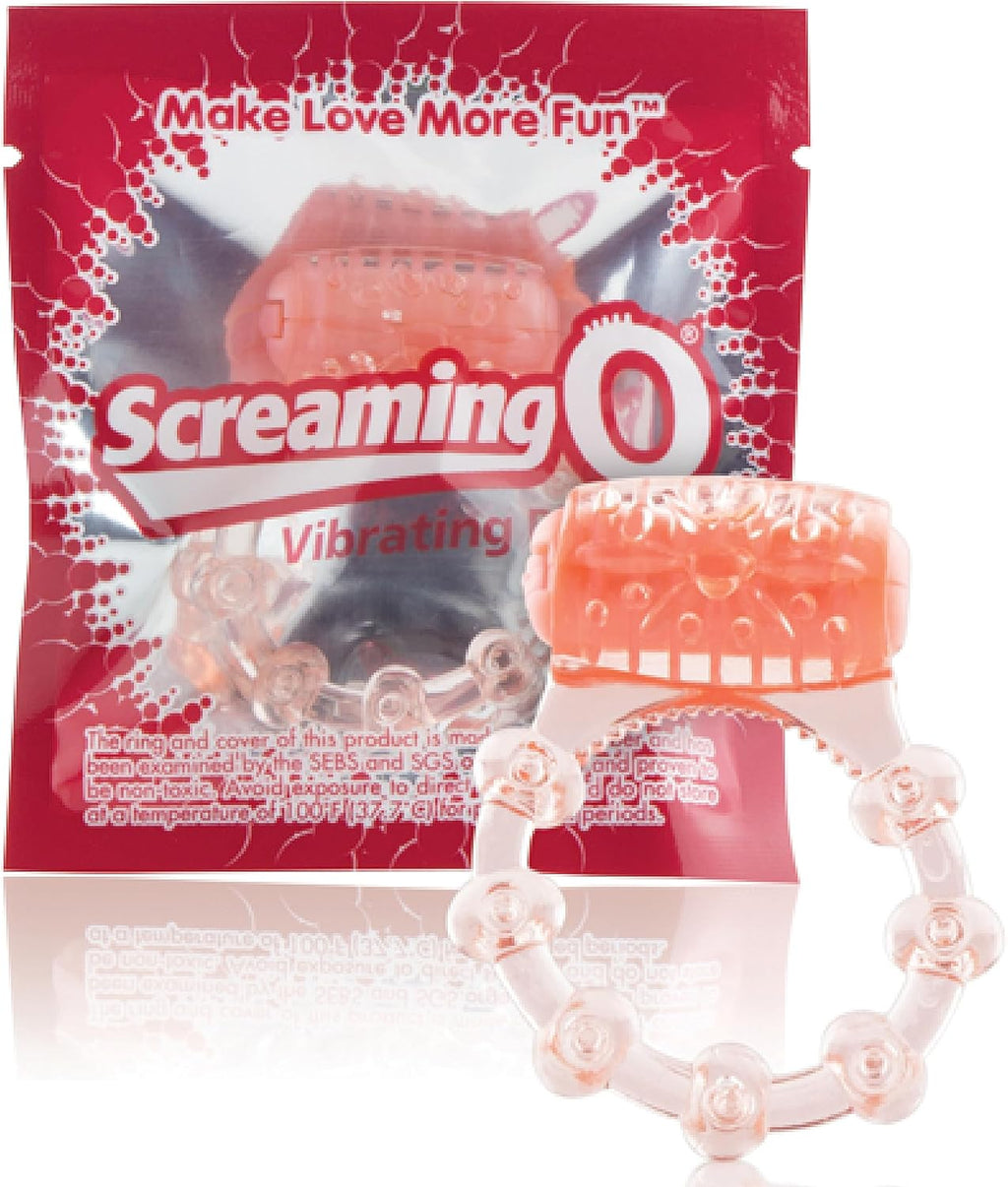 Screaming O Vibrating Ring – Disposable Penis Ring for Couples – Body‑Safe Silicone, Single‑Use Vibrator for Clitoral & Erection Pleasure – Water‑Based Lube Friendly