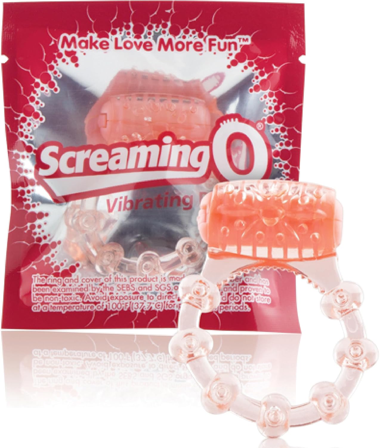 Screaming O Vibrating Ring – Disposable Penis Ring for Couples – Body‑Safe Silicone, Single‑Use Vibrator for Clitoral & Erection Pleasure – Water‑Based Lube Friendly