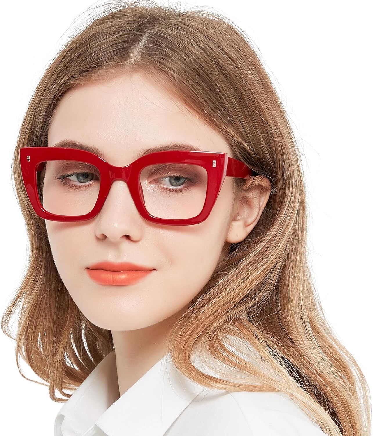 Oversized Reading Glasses for Women Thick Cat Eye Readers with Spring Hinges 1.0 1.25 1.5 1.75 2.0 to 4.0