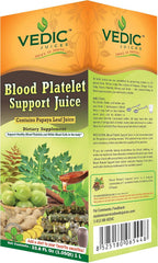 Vedic Juice Papaya Leaf + Flavor Papaya - Blood Platelet Juice - Supports Immune & Digestive Enzyme Health - 33.8oz, Ideal for Daily Use