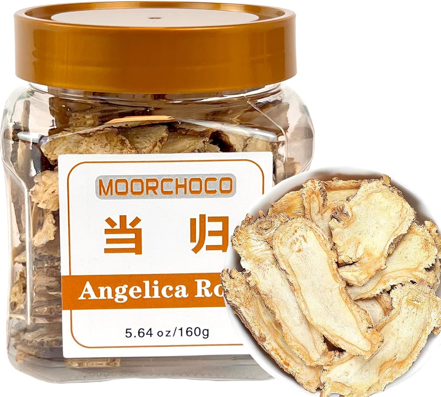 Angelica Sinensis, Premium Natural Dang Gui, 5.64 oz/ 160g-Pure Natural Chinese Herbal Medicine-优质当归-Dong Quai Root Slices