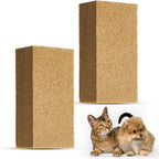 Pet Hair Remover Sponge Cat and Dog Hair Sponge Rubber Pet Fur Lifter Removal Tool, Remove from Furniture, Carpet, Bedding, Clothing, 6.26 x 3.28 x 1.89 Inch(Khaki,2 Pack)
