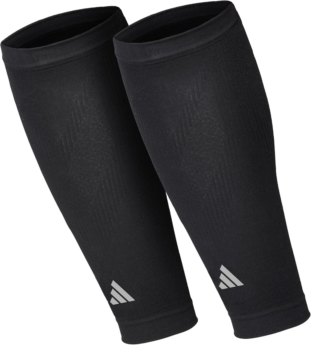 adidas Aeroready Compression Calf Sleeves, Lightweight, Moisture-Wicking Calf Compression Sleeves