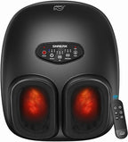 Snailax Shiatsu Foot Massager with Heat, Deep Kneading, Compression, Vibration, Electric Feet Massage Machine for Plantar Fasciitis,Neuropathy,Foot Warmer,Remote Control,Size 13, Gifts for Mom