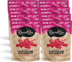 Darrell Lea Soft Australian Licorice, Non-GMO, No Palm Oil, Vegetarian Friendly, No High Fructose Corn Syrup, Soft & Chewy Licorice Candy, Made in Australia (Strawberry, 7 Ounce (Pack of 8))