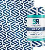 UPF 50 Sol Wrap Towel Sun Protection (Geo)