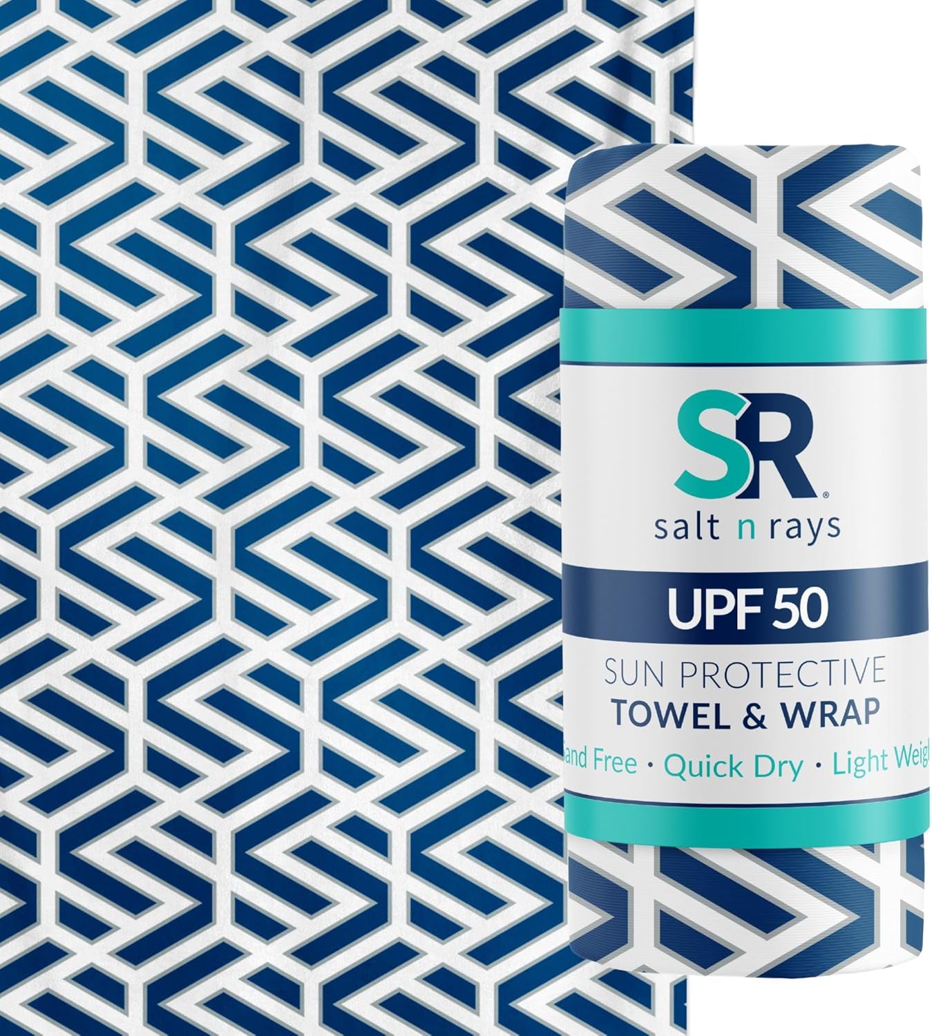 UPF 50 Sol Wrap Towel Sun Protection (Geo)