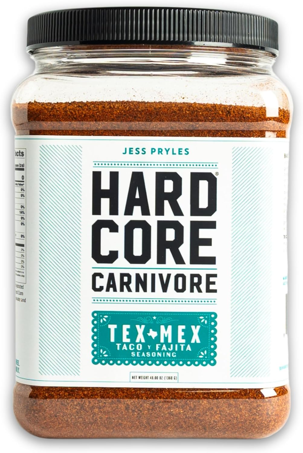 Hardcore Carnivore Tex Mex: Taco, Fajita and Grilling Seasoning (48 oz Mega Pack) Texas-Made Spice Blend for Chicken, Beef and More