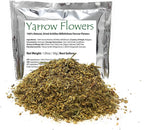 Yarrow Flower Tea - Ingredients: 100% Yarrow Flowers (Achillea Millefolium) - All Natural Ayurveda Herb - Net Weight: 1.05oz / 30g (Yarrow Flowers)