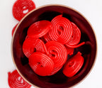 Premium Strawberry Licorice Wheels - 1 lb Bulk Bag of Chewy Fresh Gourmet Candy