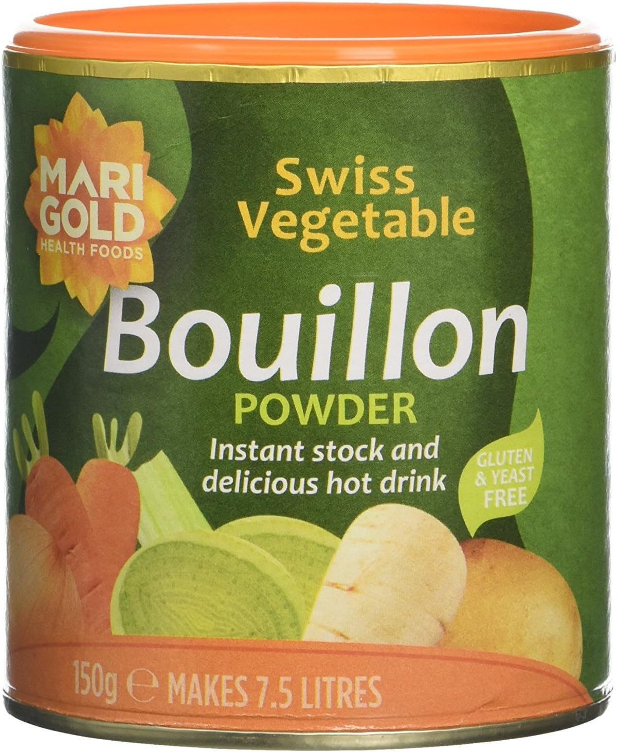 Marigold Swiss Vegetable Bouillon, 5.3-Ounce(150-Grams) Units (Pack of 6)