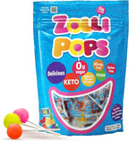 Zollipops Clean Teeth Pops Sugar Free Candy, Dye-Free Lollipops - Keto & Diabetic-Friendly, Dentist-Approved Treats for Kids (Natural Fruit Flavors, 6 oz)