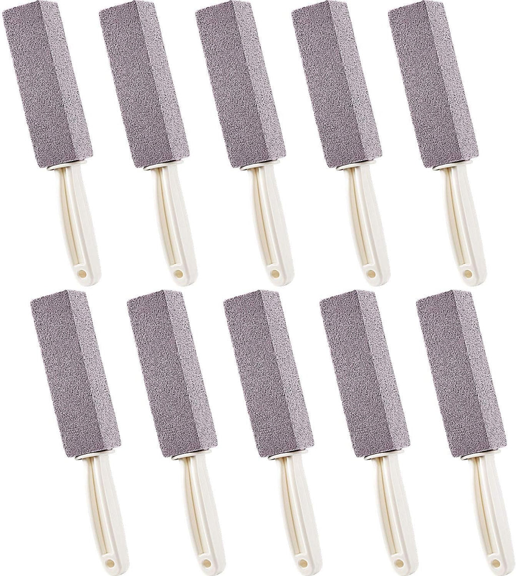 Honoson Pumice Stones for Cleaning with Handle Pumice Sticks for Removing Toilet Bowl Ring, Bath, Household, Kitchen(10 Packs)