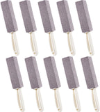 Honoson Pumice Stones for Cleaning with Handle Pumice Sticks for Removing Toilet Bowl Ring, Bath, Household, Kitchen(10 Packs)