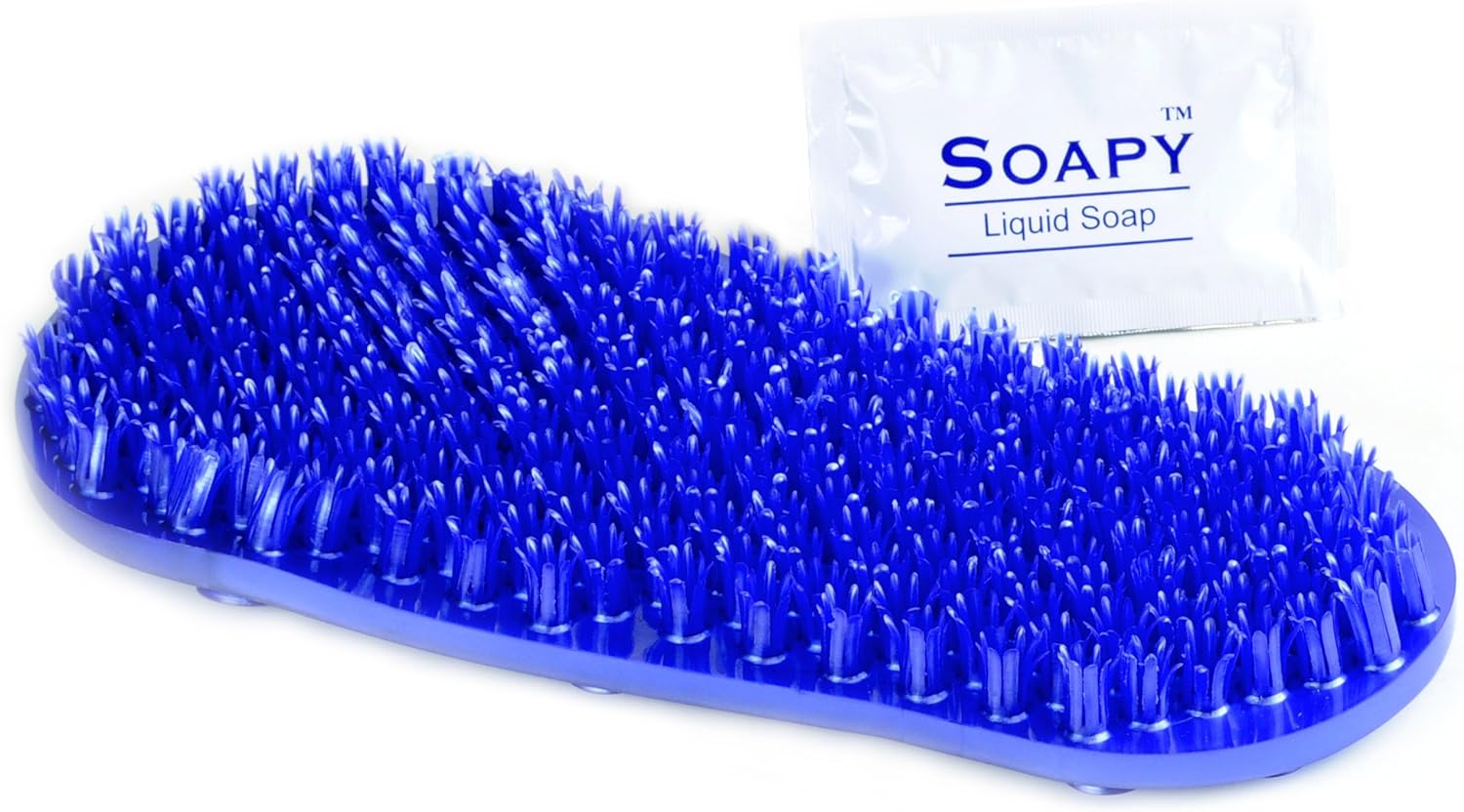 Soapy Soles Foot Scrubbing Pad & Massager, Pearl Blue
