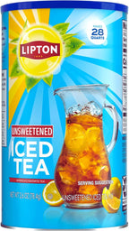 Lipton Unsweetened Iced Tea Mix, 28 qt (Pack of 2)