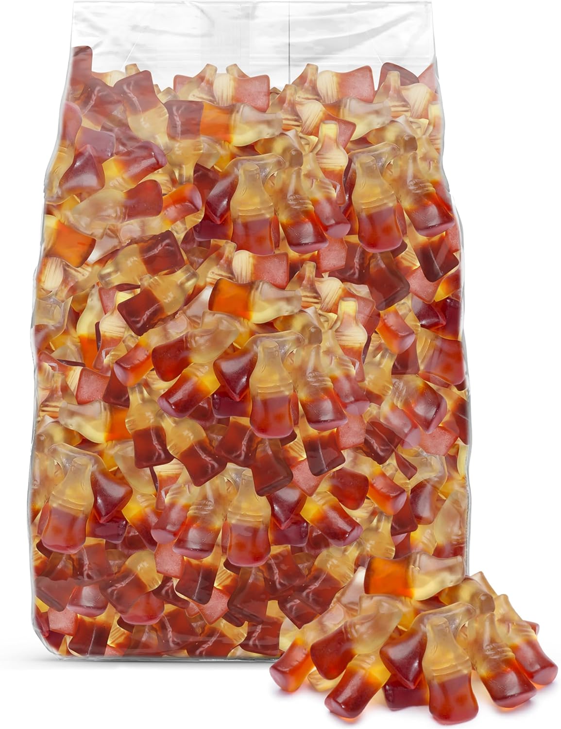 Happy Cola Gummy Candy 2 Pound Bag – Bulk Chewy Cola-Flavored Gummy Bottles Candies for Parties, Candy Buffets, Snacks, and Treats