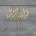 Will You Marry Me Cake topper?,Proposal Cake topper,Engagement cake topper for Bridal Shower Wedding Party Supplies,Bachelorette Party Decorations