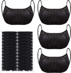 24 Pieces Disposable Nonwoven Bras Black Disposable Bra Women's Disposable Spa Bras Beauty Top Underwear Brassieres for Sunless Spray Tanning