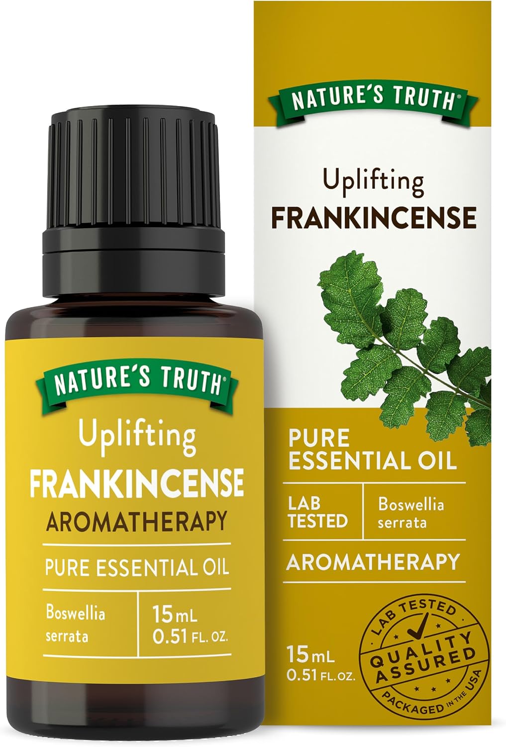 Nature's Truth Frankincense Essential Oil | 15 mL | Pure & Therapeutic Grade | Natural & Undiluted | Great for Diffusers