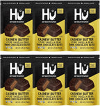 Hu Cashew Butter + Pure Vanilla Bean Dark Chocolate Bites 6 Pack | Natural Organic Vegan, Gluten Free, Paleo, Non GMO, Fair Trade Dark Chocolate