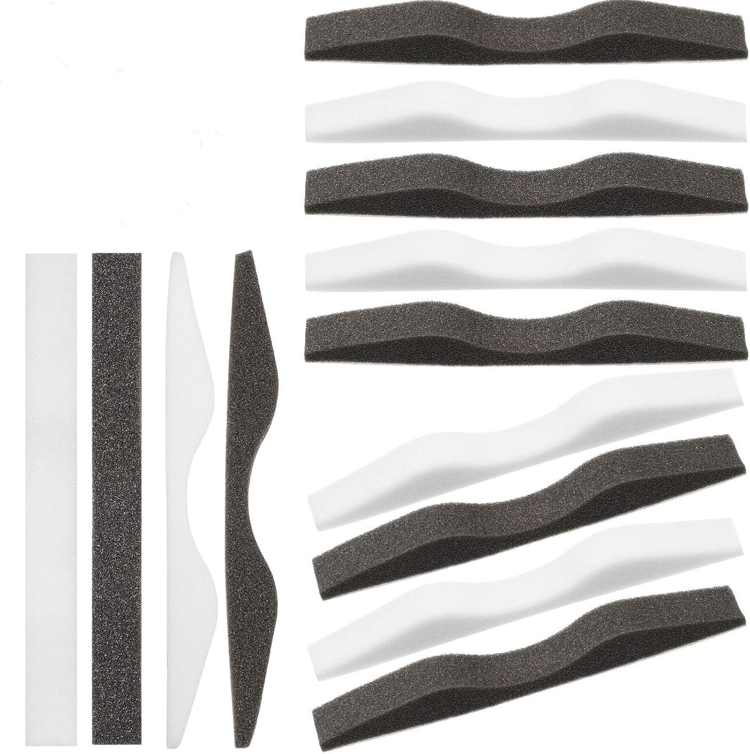 BBTO 50 Pcs Microfiber Memory Foam Nose Bridge Pads Anti Fog Self Adhesive Protection Nose Cushion Sponge Strip Seal