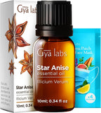 100% Pure Star Anise Essential Oil - 0.34 Fl Oz - Star Anise Oil for Hair, Skin, Diffuser, Aromatherapy & DIY Candle Making Scent