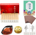 10-Years Purity 60:1 Ratio 54 Rolls Safflower Moxa Sticks, Portable Copper Burner Box, Moxibustion Patch 12pcs 红花艾灸柱带铜盒 艾叶贴