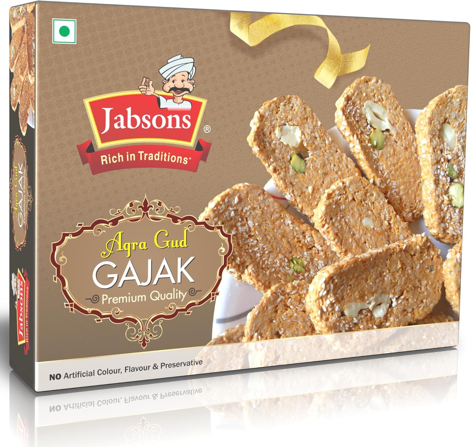 Jabsons - Agra Gud Gajak (400g) Peanut, Sesame Seed, Cashewnut, Pistachio in Jaggery