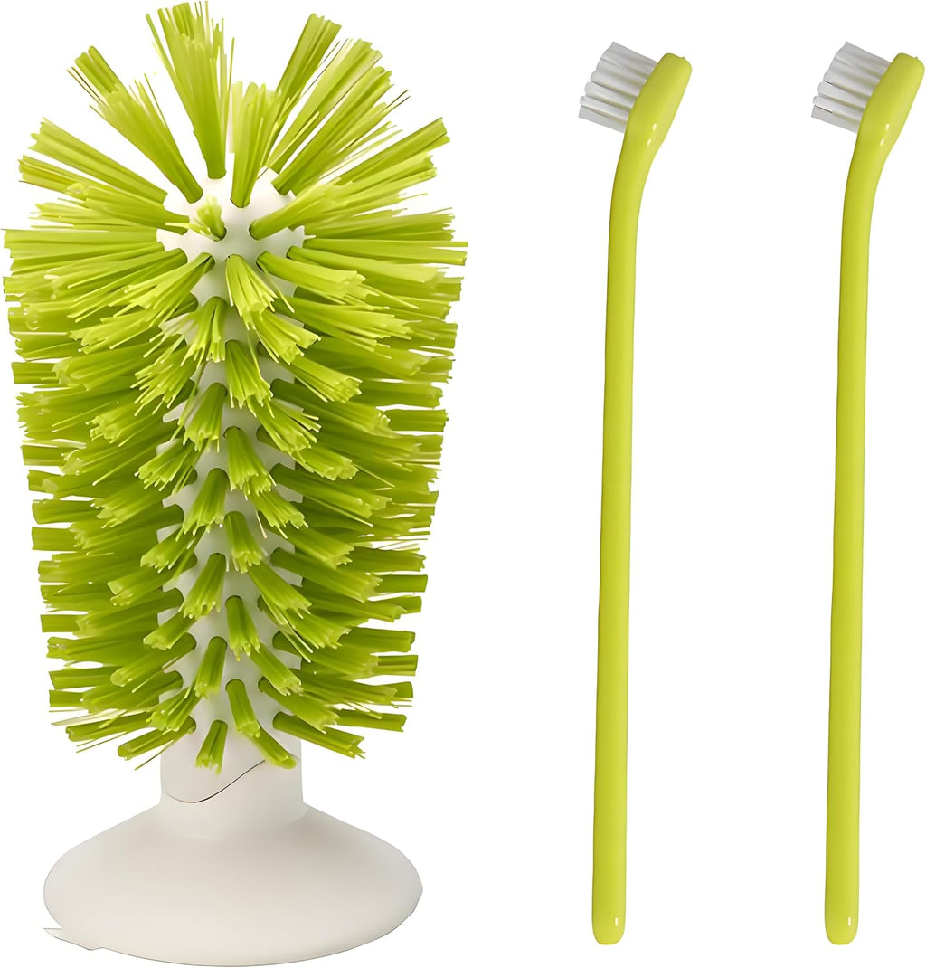 Turtle Brush with Suction Cup-Tortoise Shell Cleaner&Scratch Tool for Turtle Tanks-Aquatic Turtle Tank Accessories(3Pcs)