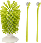 Turtle Brush with Suction Cup-Tortoise Shell Cleaner&Scratch Tool for Turtle Tanks-Aquatic Turtle Tank Accessories(3Pcs)