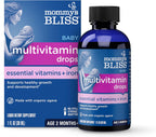 Mommy's Bliss Baby Multivitamin + Iron, Daily Essential Baby Vitamins for Immune Support, Healthy Growth & Bone Development, Age 2 Months+, 30 ml