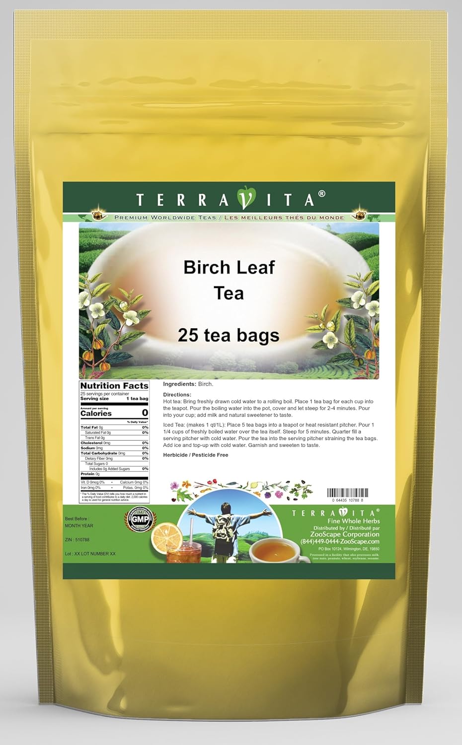 Birch Leaf Tea (25 tea bags, ZIN: 510788)