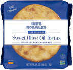 Ines Rosales Original Sweet Olive Oil Tortas ( Pack of 2) (Tortas de Aceite Originales) 6.34 Oz (180 g) pack, contains six Fine Mediterranean Crisps (Tortas) individually wrapped