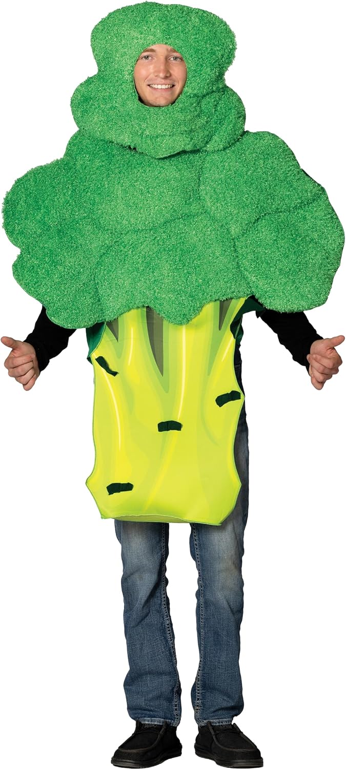 Broccoli Halloween Costume, Men and Women, Unisex Adults, Adult One Size