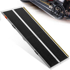 VNN Portable Wheelchair Ramp 7FT, Seamless Non-Slip Aluminum Ramps for Wheelchairs for Home, Handicap Wheelchair Ramps for Home Steps, Aluminum Loading Dock Plates, Doorways, Black