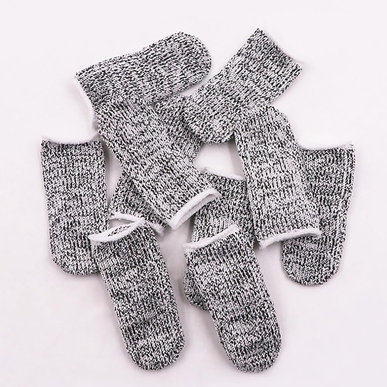 10Pcs Finger Cots Thumb Protector Anti-Cut Fingertips Finger Sleeve Flexible Resistant Protection Finger Cots DIY Work