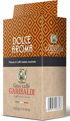 Gran Caffè Garibaldi Ground Espresso Coffee – Finely Ground for Espresso Machines & Cafe Brews – Premium Arabica Blend, Rich & Smooth Roast – Italian Roasted Coffee, 250g (Dolce Aroma)