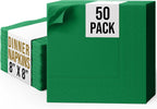 Emerald Green Dinner Napkins Disposable Everyday 50 Pcs 2 Ply Emerald Green Napkins Disposable Paper Everyday For Parties & Party Supplies