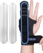 Finger Splint Brace,Supports Pinky,Ring,Middle,Metacarpals & Knuckles,Adjustable Left Right Hand Braces,Straightener for Trigger Fingers Splints,Broken,Arthritis,Fracture,Sprain,Injury,Tendonitis
