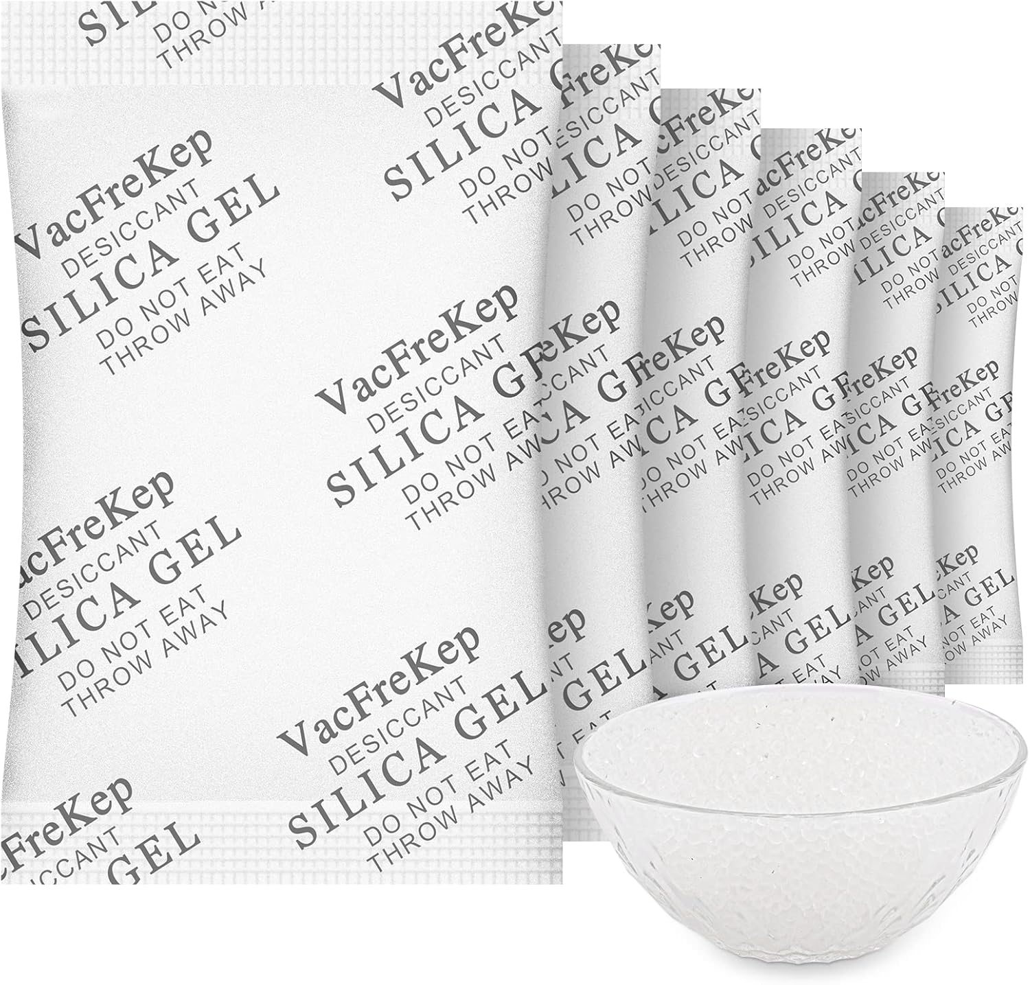 50 Gram(30Packs) Food Grade Dessicant Silica Gel Packs,Moisture Absorber Silica Gel Desiccant Packets for Moisture Storage