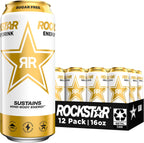 Rockstar Sugar Free Energy Drink, 16 Fl Oz Cans (Pack of 12) (Packaging May Vary)